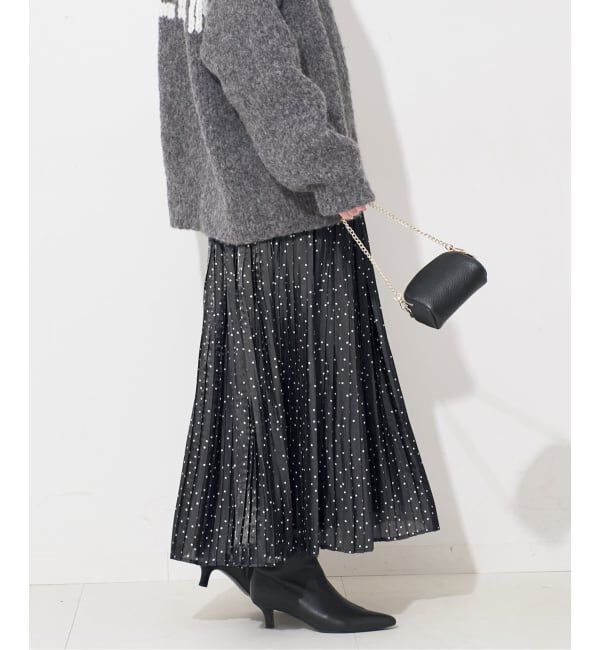 SLOBE IENA「ドットプリーツスカート」|スカート|