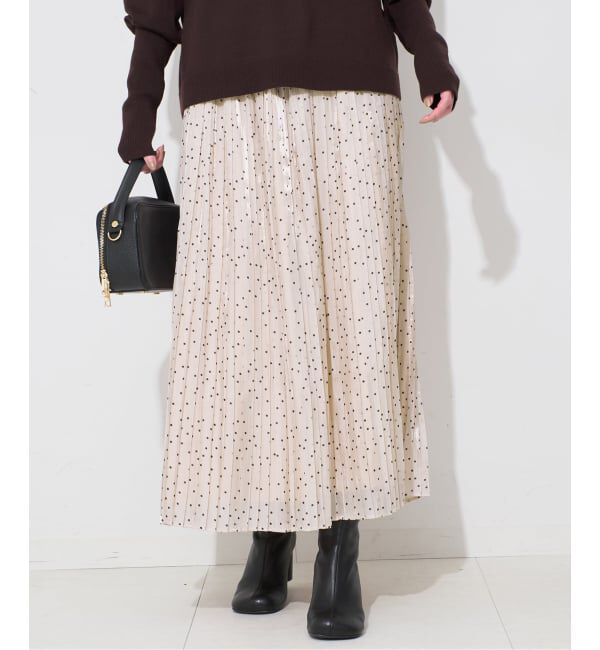 SLOBE IENA「ドットプリーツスカート」|スカート|
