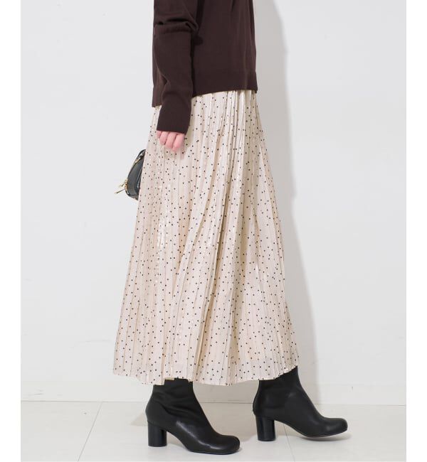 SLOBE IENA「ドットプリーツスカート」|スカート|