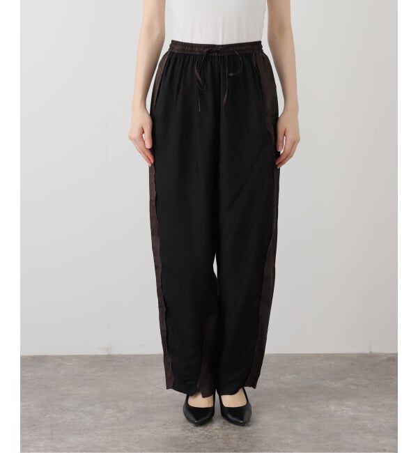 IENA LA BOUCLE「CORDERA/コルデラ JACQUARD RELAXED PANTS 252026-DB-U」|その他|