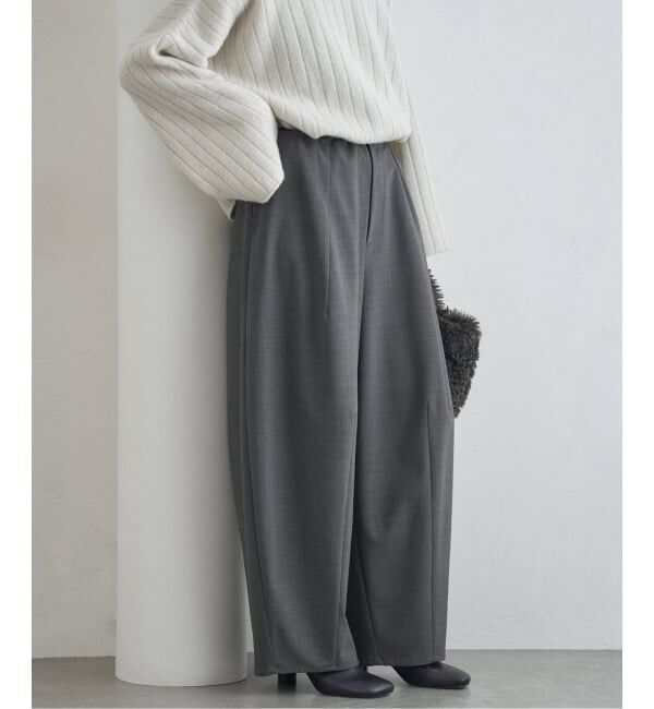 IENA「《追加》ウォッシャブル コクーンパンツ」|その他|グレーA