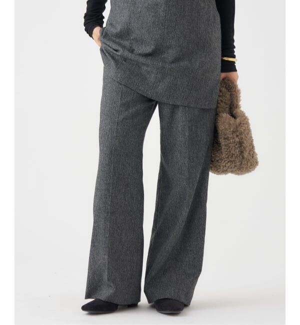 IENA「《追加》ウォッシャブル ツイードイージースラックス」|その他|