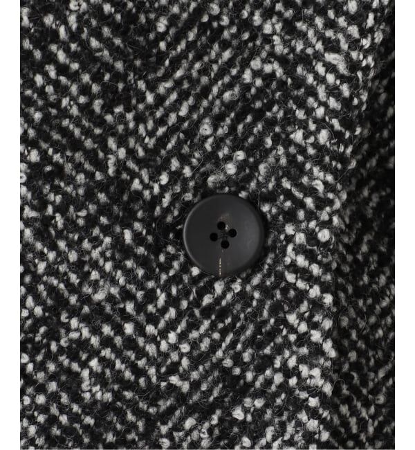 IENA「ヘリンボンツイードビッグカラーコート」|その他|