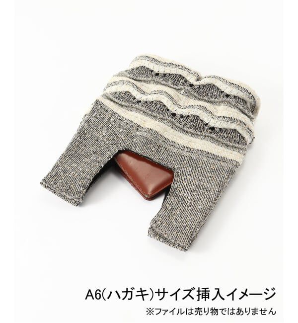 IENA「ラメMIXボーダーニットバッグ」|その他|