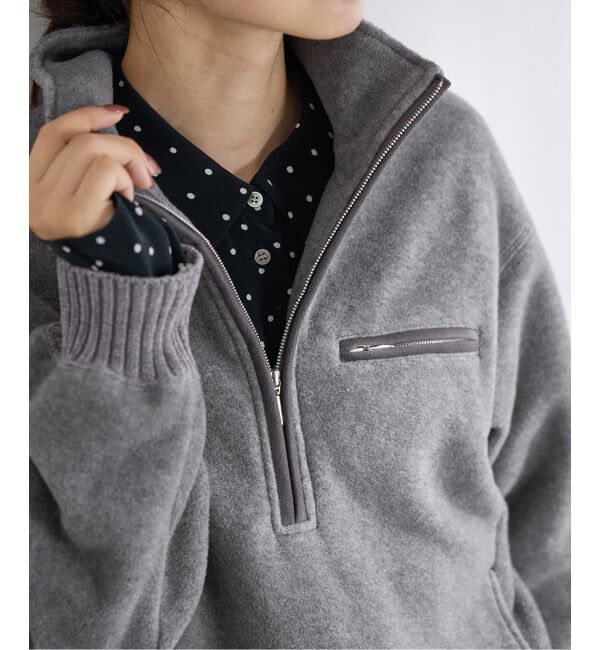 IENA「フリースハーフジップ」|スウェット・ジャージ|