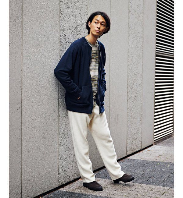 EDIFICE「【LOOPWHEELER for LOWERCASE】ライトツリウラケ ZIPカーディガン」|カーディガン|