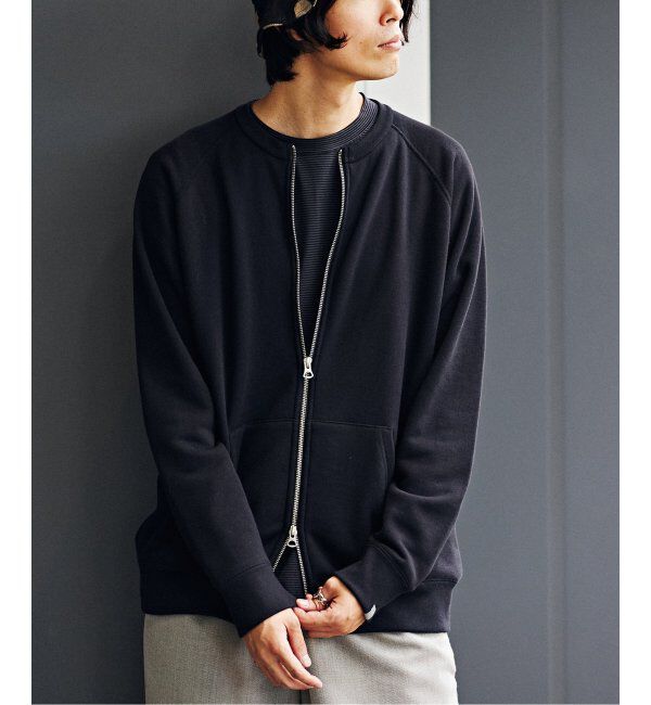EDIFICE「【LOOPWHEELER for LOWERCASE】ライトツリウラケ ZIPカーディガン」|カーディガン|