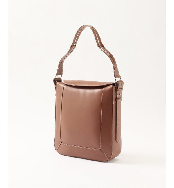 EDIFICE「【LAvenir / ラ・ヴェニール】Mael Square Shoulder Bag Smooth」|ショルダー・メッセンジャー|ブラウン