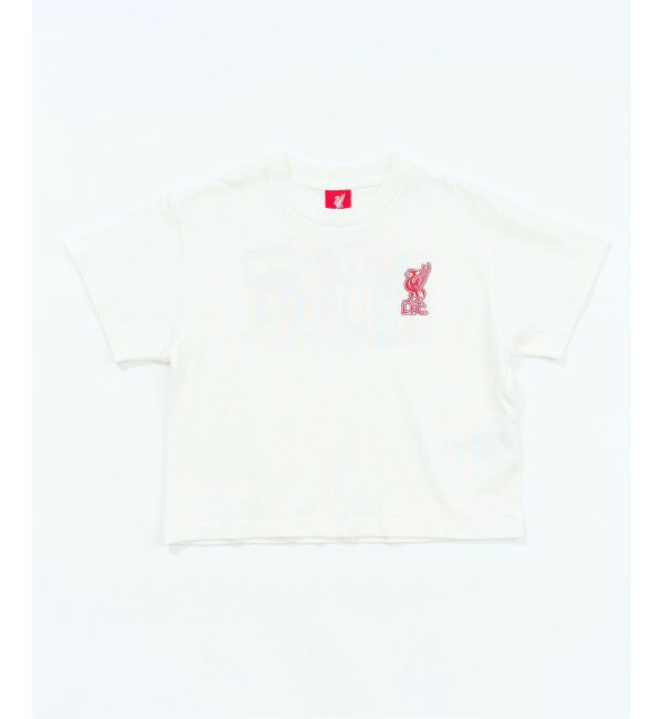 Liverpool FC「【Liverpool FC / リバプール FC】KIDS WAPPEN BACK PRINT Tシャツ キッズサイズ」|Tシャツ・カットソー|ホワイト