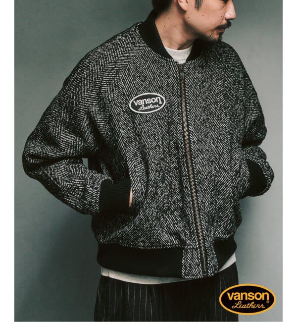 417 EDIFICE「VANSON &times; 417 TWEED TEAM ジャケット」|その他|ブラック