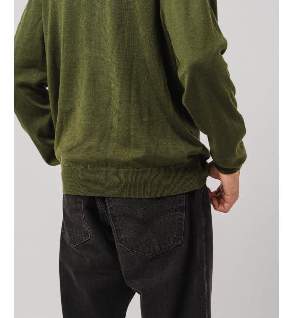 EDIFICE「12G ウール/シルク/カシミヤ MIX クリスタル モックネックニット」|ニット・セーター|