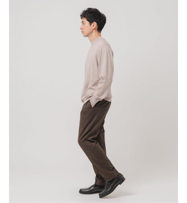 EDIFICE「12G ウール/シルク/カシミヤ MIX クリスタル モックネックニット」|ニット・セーター|