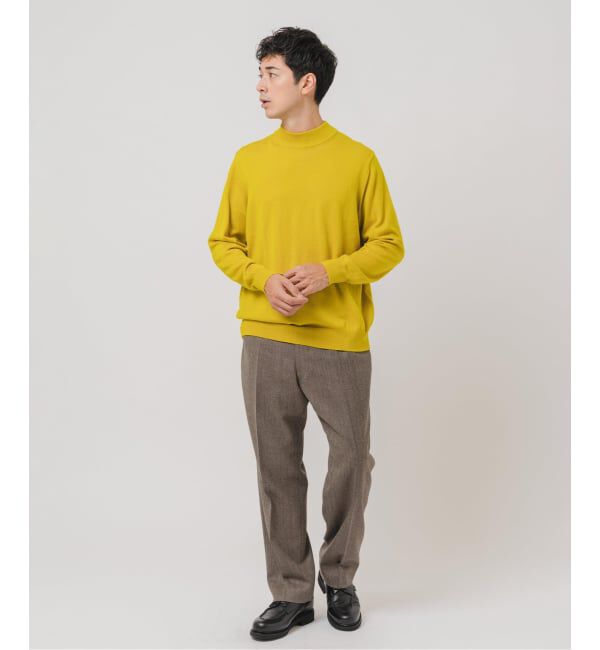 EDIFICE「12G ウール/シルク/カシミヤ MIX クリスタル モックネックニット」|ニット・セーター|