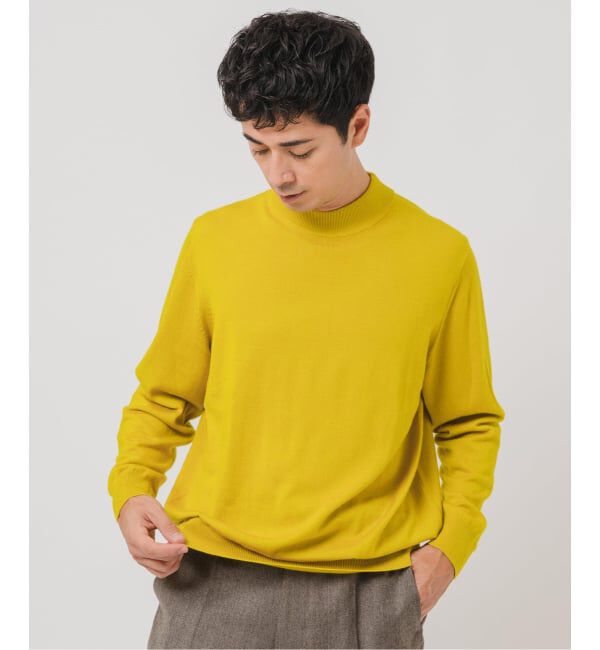 EDIFICE「12G ウール/シルク/カシミヤ MIX クリスタル モックネックニット」|ニット・セーター|