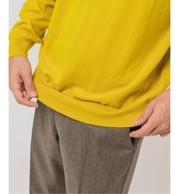 EDIFICE「12G ウール/シルク/カシミヤ MIX クリスタル モックネックニット」|ニット・セーター|