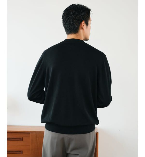 EDIFICE「12G ウール/シルク/カシミヤ MIX クリスタル モックネックニット」|ニット・セーター|