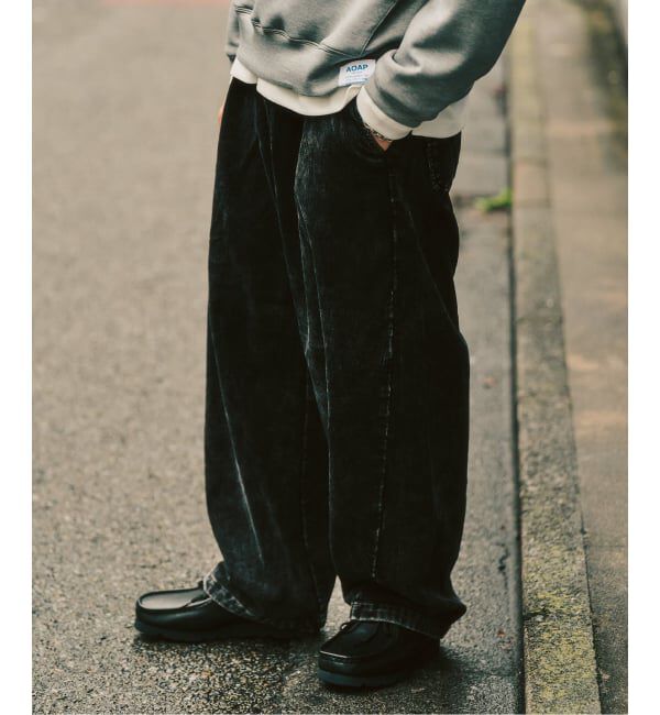 417 EDIFICE「ブリーチコール ワーク パンツ」|その他|ブラック