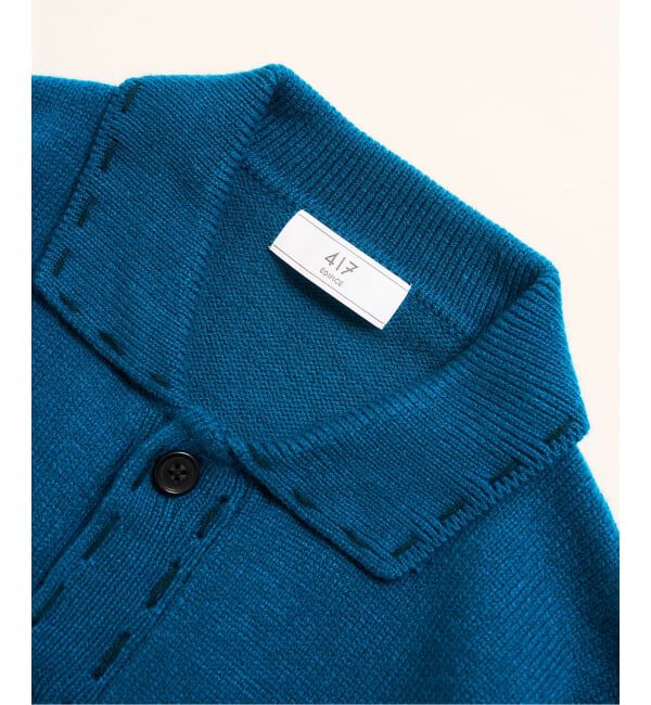 417 EDIFICE「ステッチ ニットカーディガン」|カーディガン|