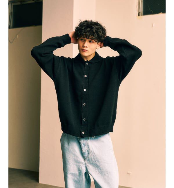 417 EDIFICE「ステッチ ニットカーディガン」|カーディガン|