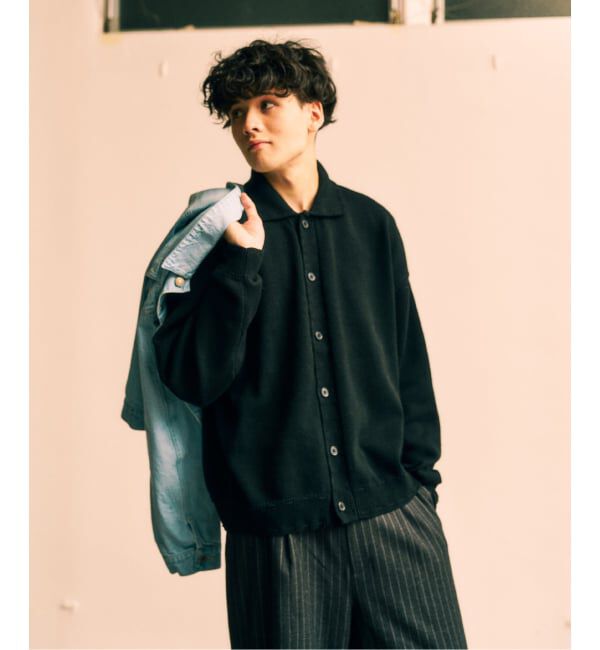 417 EDIFICE「ステッチ ニットカーディガン」|カーディガン|