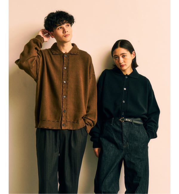 417 EDIFICE「ステッチ ニットカーディガン」|カーディガン|