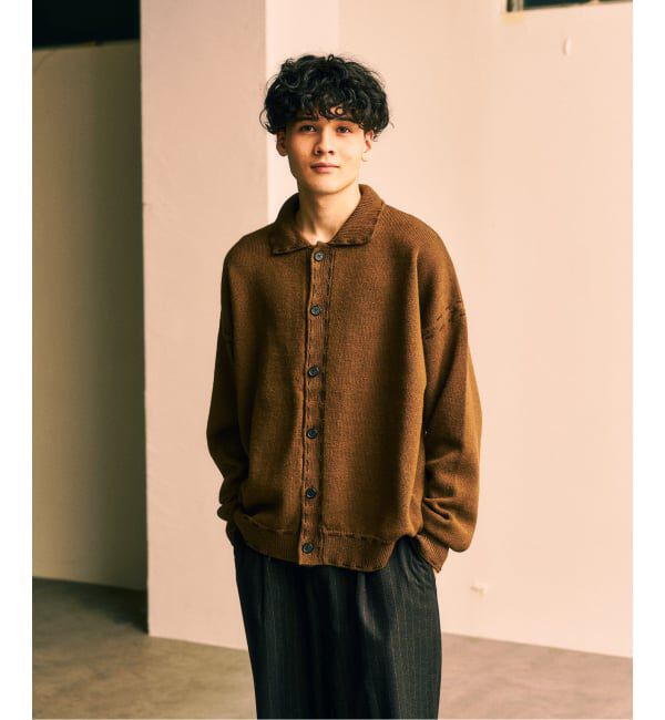 417 EDIFICE「ステッチ ニットカーディガン」|カーディガン|