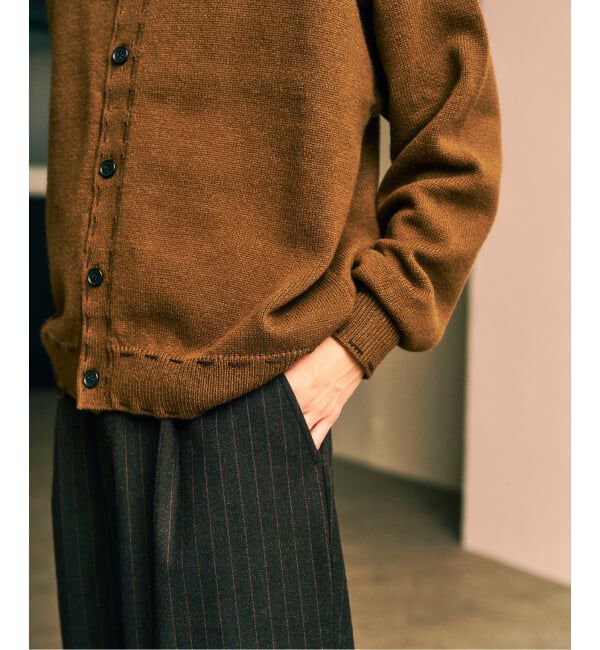 417 EDIFICE「ステッチ ニットカーディガン」|カーディガン|