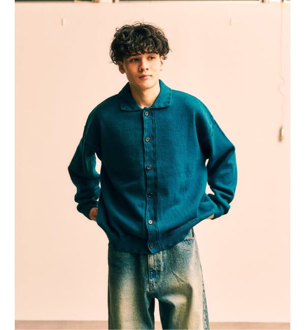 417 EDIFICE「ステッチ ニットカーディガン」|カーディガン|