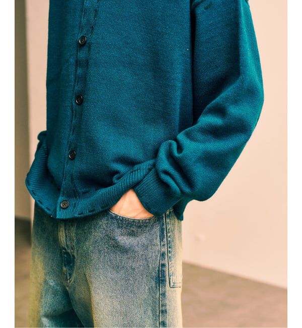 417 EDIFICE「ステッチ ニットカーディガン」|カーディガン|