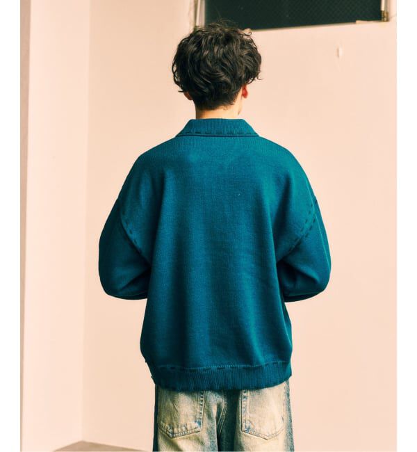 417 EDIFICE「ステッチ ニットカーディガン」|カーディガン|