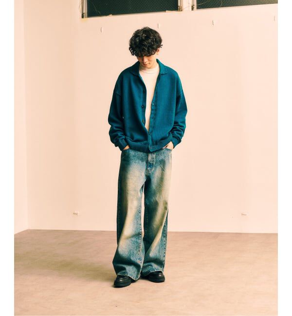 417 EDIFICE「ステッチ ニットカーディガン」|カーディガン|