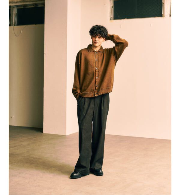 417 EDIFICE「ステッチ ニットカーディガン」|カーディガン|