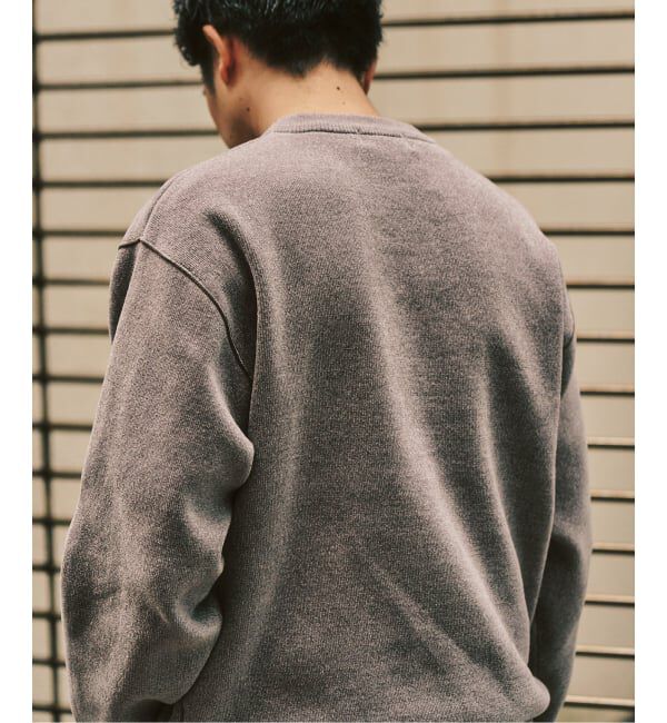 417 EDIFICE「追加 モールニット カラーリブ プルオーバー」|ニット・セーター|