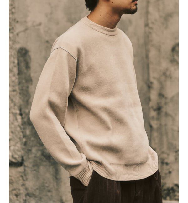 417 EDIFICE「追加 モールニット カラーリブ プルオーバー」|ニット・セーター|