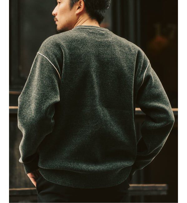 417 EDIFICE「追加 モールニット カラーリブ プルオーバー」|ニット・セーター|