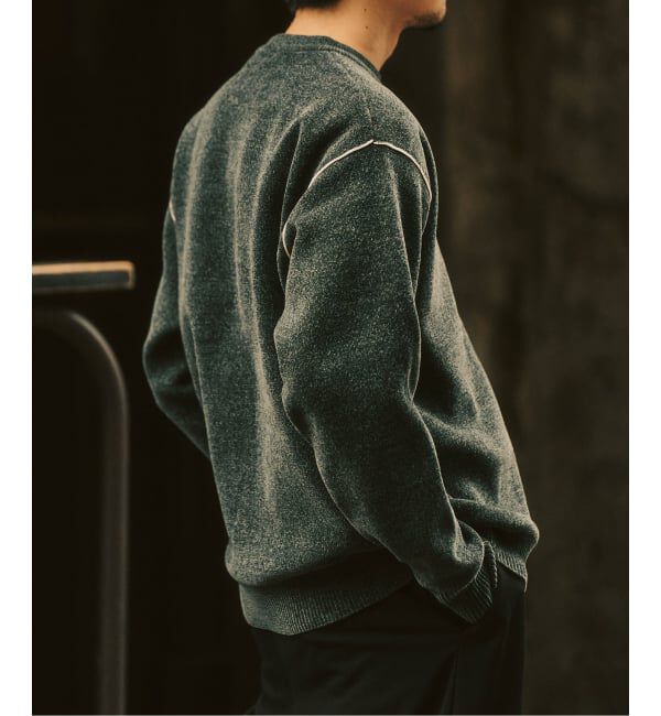 417 EDIFICE「追加 モールニット カラーリブ プルオーバー」|ニット・セーター|