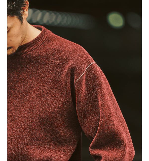 417 EDIFICE「追加 モールニット カラーリブ プルオーバー」|ニット・セーター|