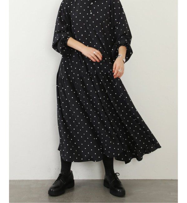 journal standard luxe「《追加》ドット ティアードワンピース」|ワンピース|