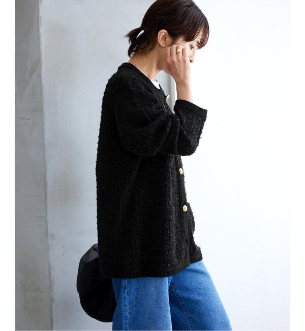 JOURNAL STANDARD relume「《追加》TWEEDYニットジャケット」|カーディガン|