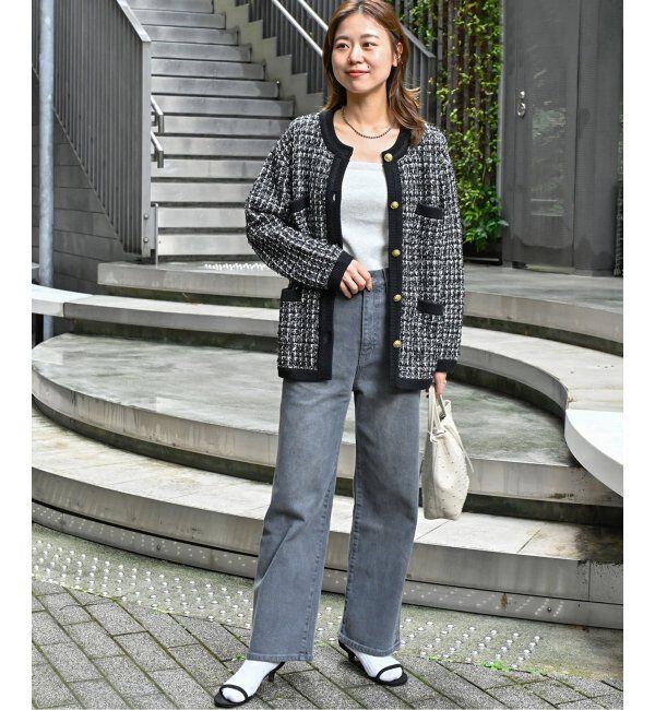 JOURNAL STANDARD relume「《追加》TWEEDYニットジャケット」|カーディガン|