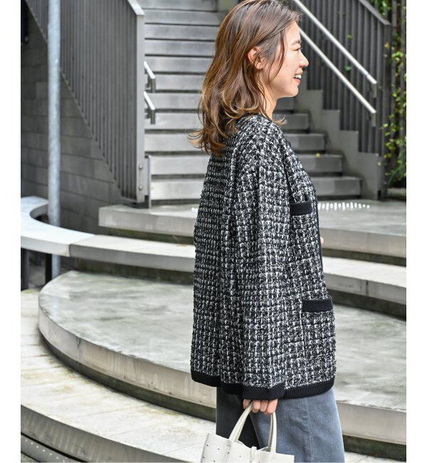 JOURNAL STANDARD relume「《追加》TWEEDYニットジャケット」|カーディガン|