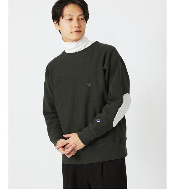 JOURNAL STANDARD relume「CHAMPION / チャンピオン 別注 R/W エルボーパッチ クルーネックスウェット」|スウェット・ジャージ|
