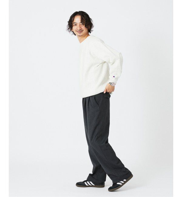 JOURNAL STANDARD relume「CHAMPION / チャンピオン 別注 R/W エルボーパッチ クルーネックスウェット」|スウェット・ジャージ|