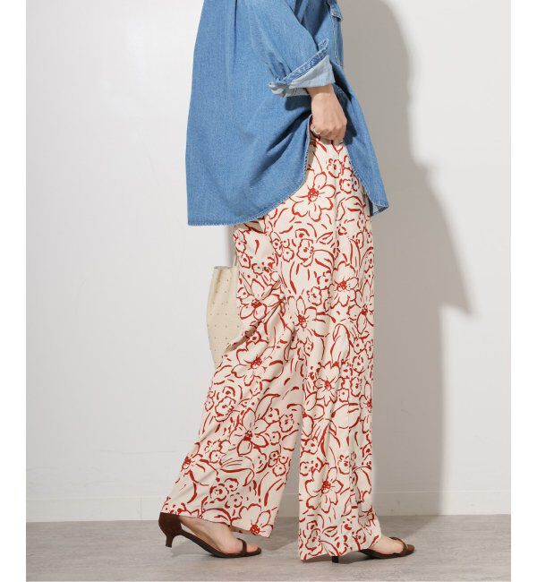 JOURNAL STANDARD relume「ラインフラワーイージーパンツ」|スラックス|