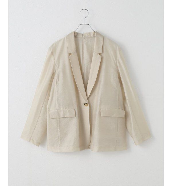journal standard L'essage「シアーテーラードジャケット」|テーラードジャケット|ベージュ