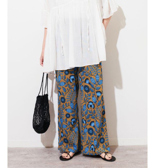 JOURNAL STANDARD relume「《WEB限定追加3》アフリカンフラワープリントパンツ」|その他|ブルー A