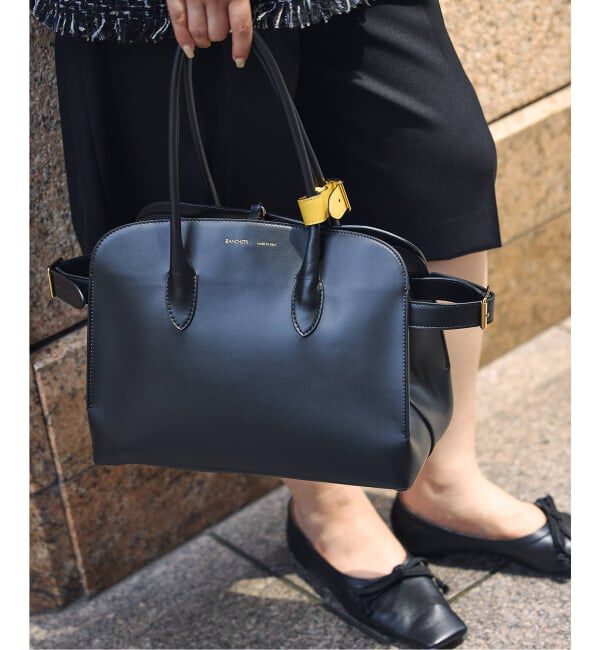 journal standard L'essage「【ZANCHETTI / ザンケッティ】TRES SOFT CALF：トートバッグ」|トートバッグ|ブラック