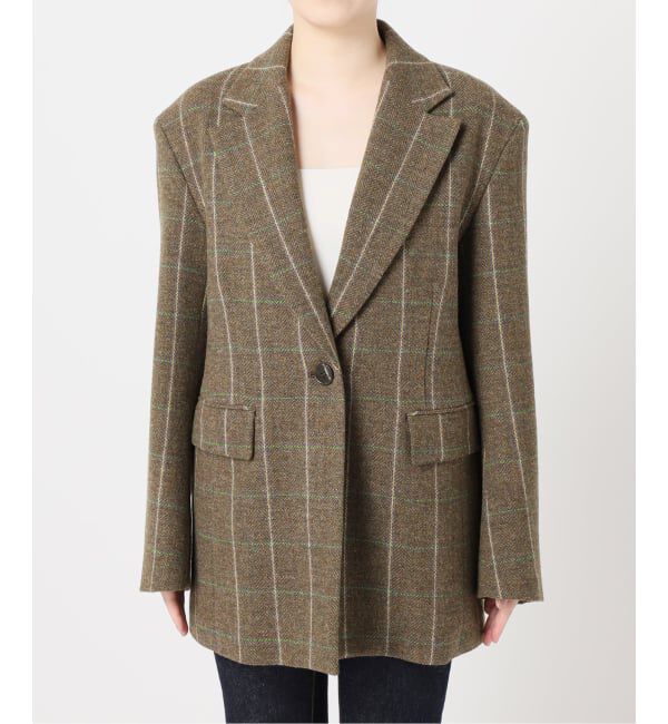 journal standard L'essage「【金子綾さん着用】BRITISH WOOLチェックジャケット」|テーラードジャケット|