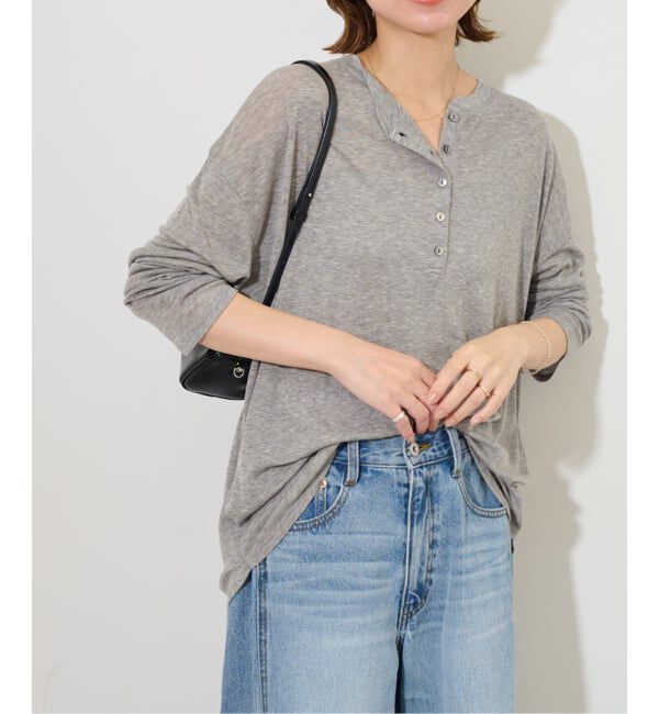 JOURNAL STANDARD relume「シアーヘンリープルオーバー」|Tシャツ・カットソー|グレーA
