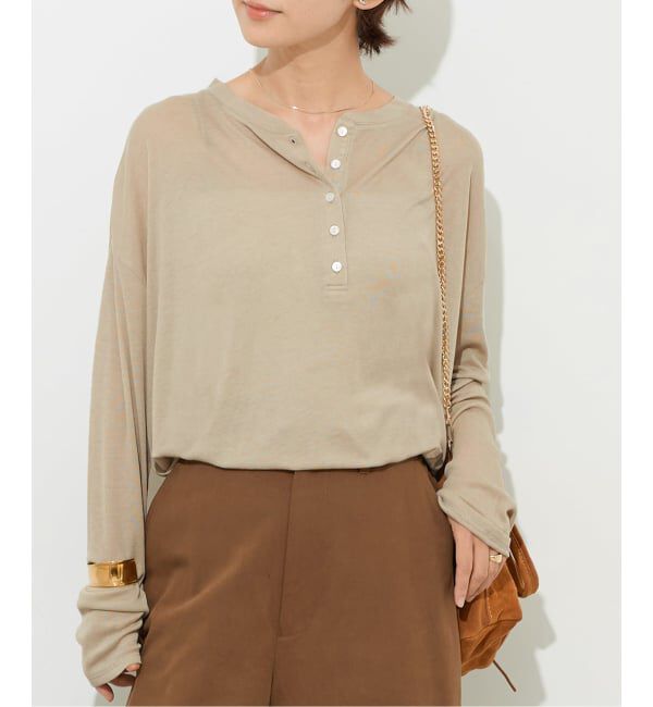 JOURNAL STANDARD relume「シアーヘンリープルオーバー」|Tシャツ・カットソー|ベージュ